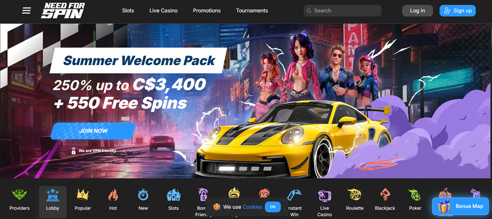 NeedForSpin promo banner